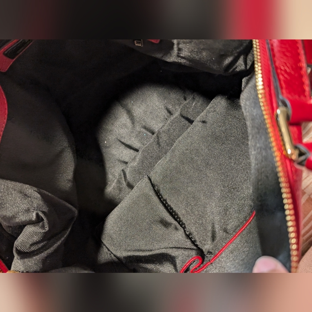 Ora Delphine red leather purse - Picture 3 of 7